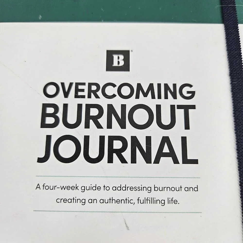 Overcoming Burnout Journal BestSelf 4 Week Guided Wellness Hardcover Book Diary
